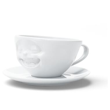 Чашка з блюдцем для кави Tassen Сміхотерапія, (200 мл), порцеляна фото №2