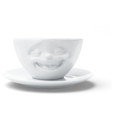 Чашка з блюдцем для кави Tassen Сміхотерапія, (200 мл), порцеляна фото №1