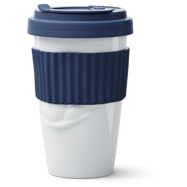 Чашка з кришкою Tassen Смакота, (400 мл), порцеляна, синій фото №2
