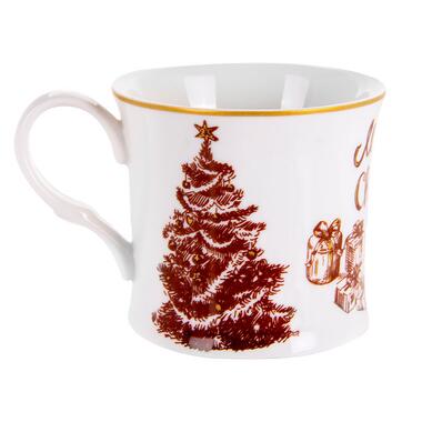 Чашка порцелянова Lefard Merry christmas Ялинка 270 мл червона (924-743) фото №1