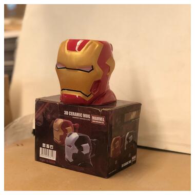 Железный человек Marvel Iron Man Марвел керамическая 3D кружка фигурная чашка Shantou фото №2