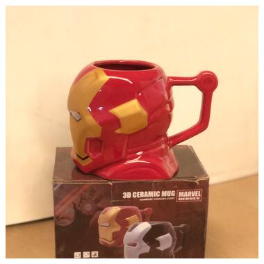 Железный человек Marvel Iron Man Марвел керамическая 3D кружка фигурная чашка Shantou фото №3