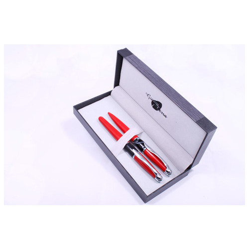Набір подарункових ручок Gianni Terra Red With Black Червоно-чорний корпус (HH9030/BF) фото №2