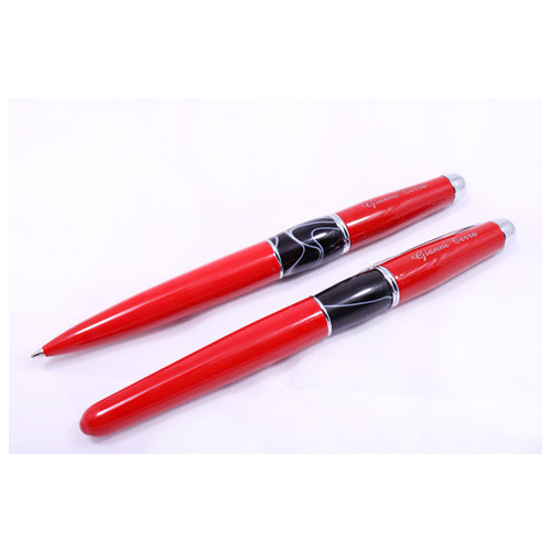 Набір подарункових ручок Gianni Terra Red With Black Червоно-чорний корпус (HH9030/BF) фото №3
