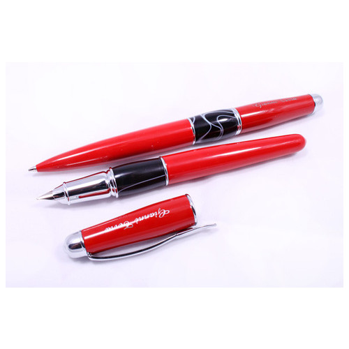 Набір подарункових ручок Gianni Terra Red With Black Червоно-чорний корпус (HH9030/BF) фото №1