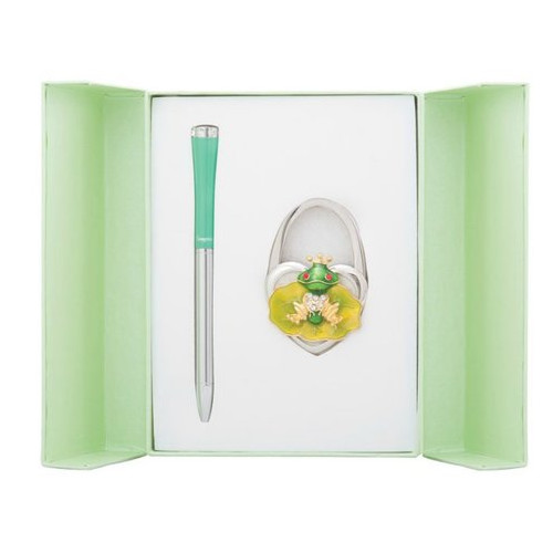 Подарунковий набір Langres Fairy Tale: кулькова ручка з гачком для сумки, зелений LS.122027-04 фото №1