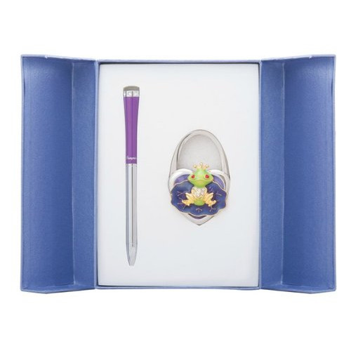 Подарунковий набір Langres Fairy Tale: кулькова ручка з гачком для сумки, фіолетовий LS.122027-07 фото №1