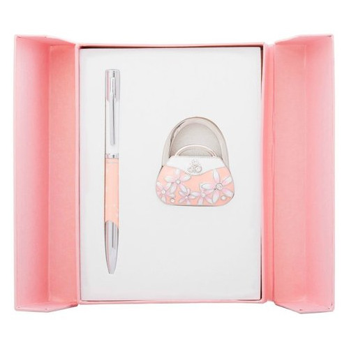 Подарунковий набір Langres Sense кулькова ручка з гачком для сумки, рожевий LS.122031-10 фото №1