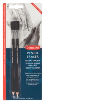 Ластик ручка з пензликом Derwent Pencil Eraser 2 шт (2305809) фото №1