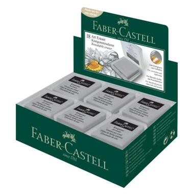 Ластик Faber-Castell «Клячка» Kneadable Art в пластиковой коробочке, серый (24291) фото №3