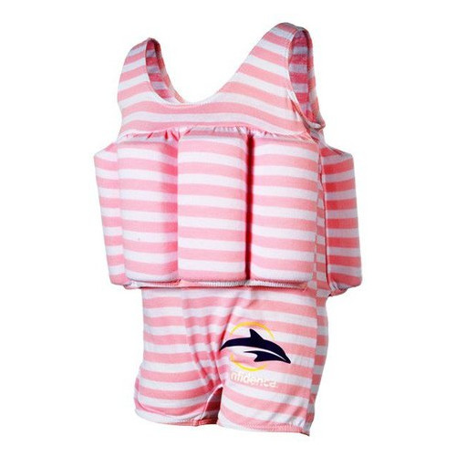 Купальник Konfidence Floatsuits Pink Berton Stripe 1-2 года FS02-02 фото №1