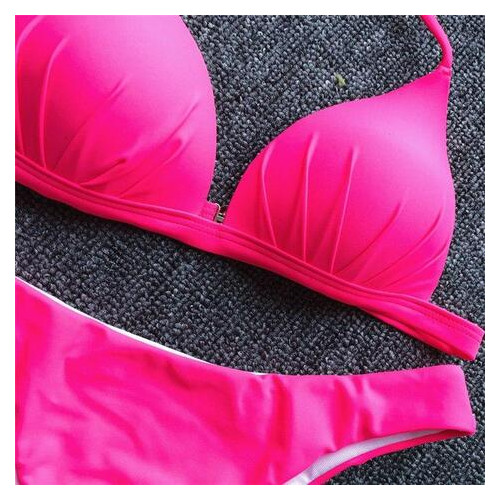 Жіночий купальник роздільний Рожевий 5037-pink-S фото №4