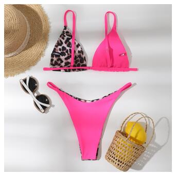 Жіночий купальник роздільний Fashion L 7503 рожевий фото №2