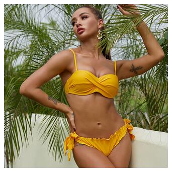 Жіночий купальник жіночий Fashion M 7743 жовтий фото №3