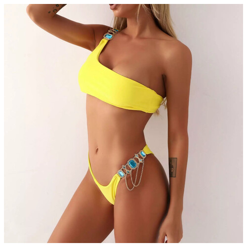 Жіночий купальник жіночий Fashion S 7582 жовтий фото №3