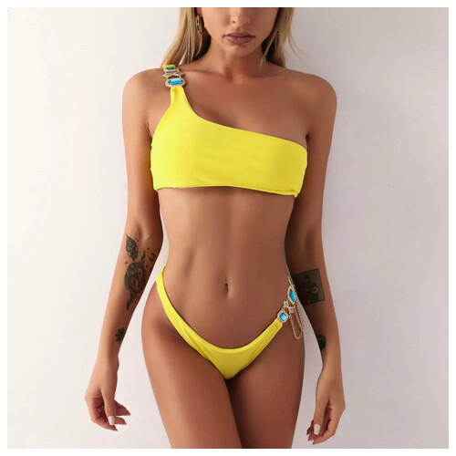 Жіночий купальник жіночий Fashion S 7582 жовтий фото №1