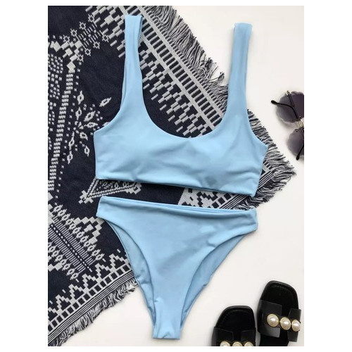 Жіночий купальник роздільний Fashion S 7666 блакитний фото №2