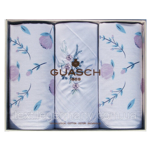 Жіночі бавовняні хустки Guasch Angora 98 SU2-03 Білий фото №1