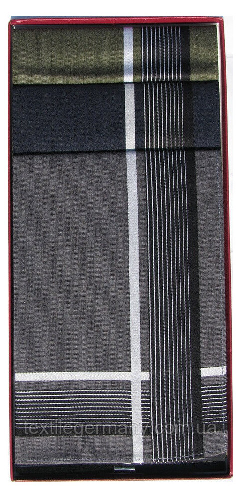 Мужские хлопковые носовые платки Guasch 104.96 D.17 Серый фото №1