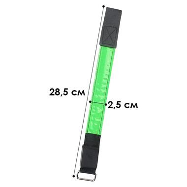 Світлодіодний LED браслет на руку для бігу спорту Green фото №5