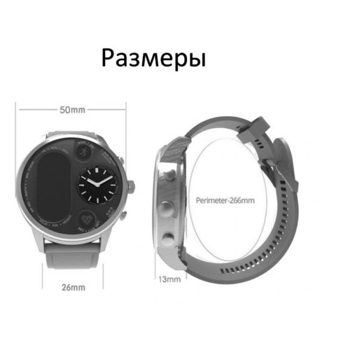 Фітнес-браслет часы Mavens fit T3 черный, с черным силиконовым ремешком фото №1