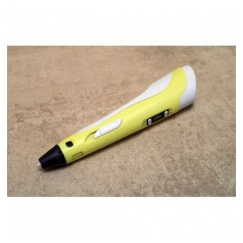 3D ручка для малювання з екраном Pen3 MyRiwell з LCD дисплеєм трафарет, Жовтий фото №2