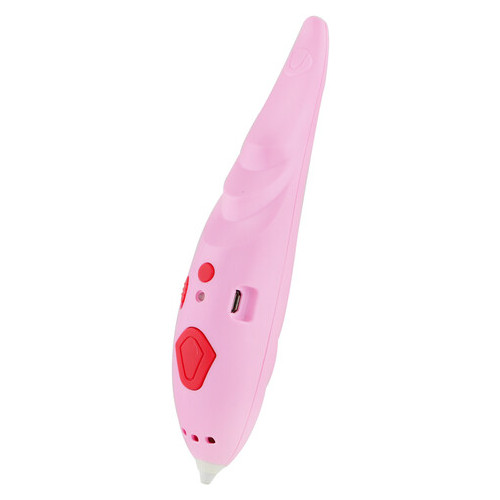 3D ручка WM-9902 + трафареты и пластик Pink (14599) фото №2