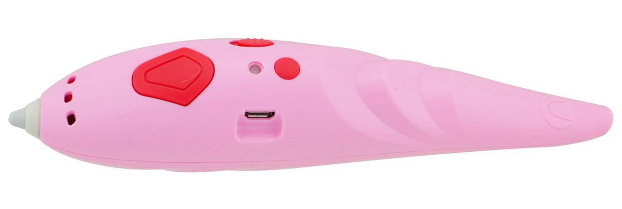 3D ручка WM-9902 + трафареты и пластик Pink (14599) фото №3