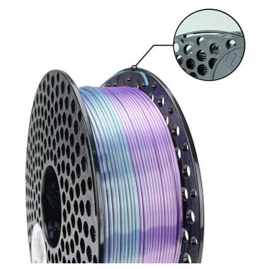 Пластик для 3D-принтера AzureFilm PLA SILK 1.75 мм 1 кг Rainbow Aurora (FL171-6145) фото №2