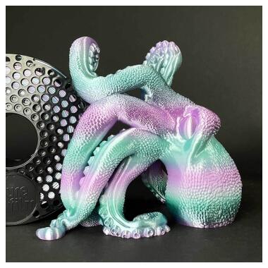 Пластик для 3D-принтера AzureFilm PLA SILK 1.75 мм 1 кг Rainbow Aurora (FL171-6145) фото №4