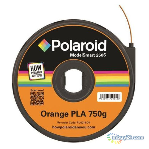 Картридж із ниткою 1.75мм/0.75кг PLA Polaroid ModelSmart 250s, помаранчевий (3D-FL-PL-6019-00) фото №1