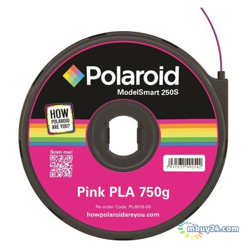 Картридж із ниткою 1.75мм/0.75кг PLA Polaroid ModelSmart 250s, рожевий (3D-FL-PL-6016-00) фото №1