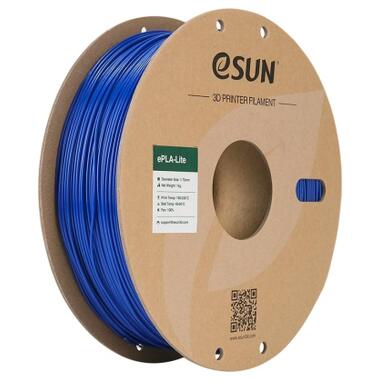 Пластик для 3D-принтера eSUN ePLA-LITE 1.75мм 1кг Blue (EPLA-LITE-P175U1) фото №1