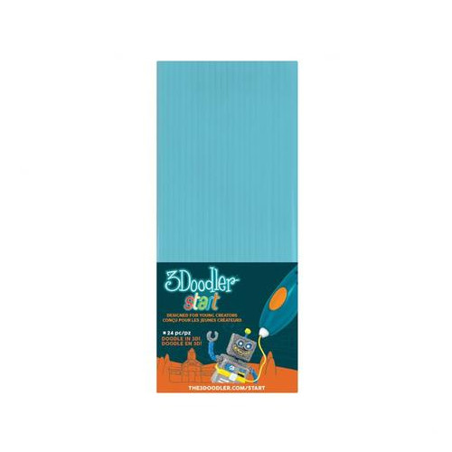 Набір стрижнів 3Doodler Start Блакитний 24 штук (3DS-ECO05-BLUE-24) фото №1