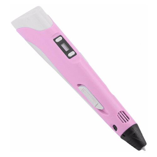 3D ручка для рисования с экраном Ukc + пластик 100м Розовый фото №3