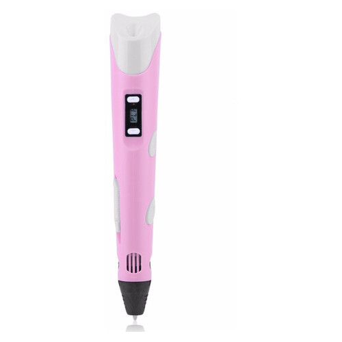 3D ручка для рисования с экраном Ukc + пластик 100м Розовый фото №7