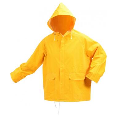 Куртка с капюшоном Vorel водонепроницаемая желтая XXXL (74628) фото №1