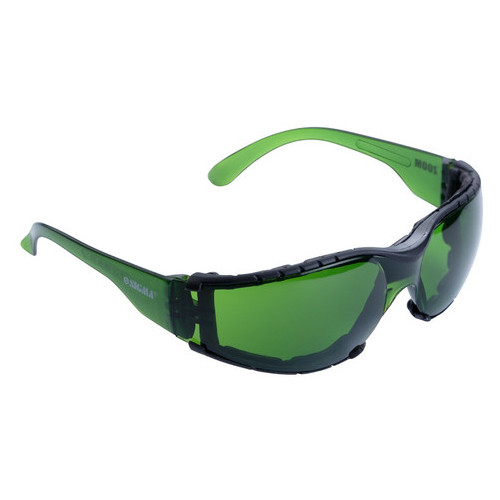 Окуляри захисні із обтюратором Zoom anti-scratch, anti-fog (зелені) Sigma (9410881) фото №2
