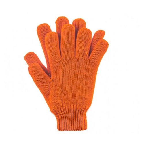 Рукавички трикотажні без точкового покриття ПВХ р10 Універсал (помаранчеві) SIGMA (9441441) фото №1