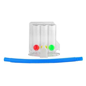 Дихальний тренажер TRI-BALL для дихальних вправ для реабілітації спірометр фото №1
