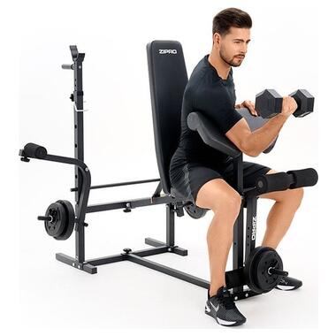Лавка під штангу з партою, пресом для ніг та пресом для розводки Zipro Ripped (5902659842879) фото №13