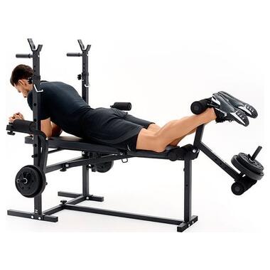 Лавка під штангу з партою, пресом для ніг та пресом для розводки Zipro Ripped (5902659842879) фото №11
