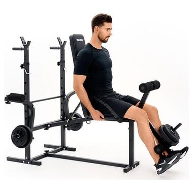 Лавка під штангу з партою, пресом для ніг та пресом для розводки Zipro Ripped (5902659842879) фото №10