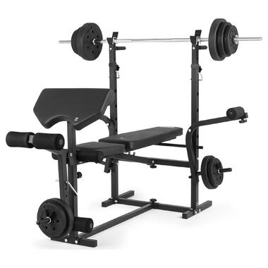 Лавка під штангу з партою, пресом для ніг та пресом для розводки Zipro Ripped (5902659842879) фото №22