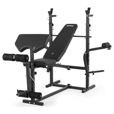 Лавка під штангу з партою, пресом для ніг та пресом для розводки Zipro Ripped (5902659842879) фото №1