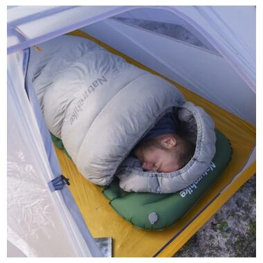 Килимок надувний з подушкою з помпою для надування Naturehike зелений CNK2300DZ0001 (6976023929540 ) фото №6
