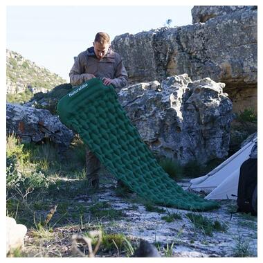 Килимок надувний з подушкою з помпою для надування Naturehike зелений CNK2300DZ0001 (6976023929540 ) фото №5