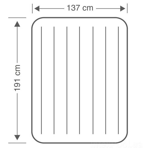 Надувний матрац полуторний Intex 64758-2, 137 x 191 x 25 см, з двома подушками, насосом фото №10