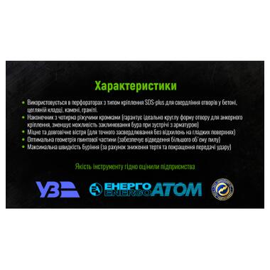 Бур Alloid по бетону SDS-plus S4 QUADRO 5x110 мм (CH-05110) фото №10