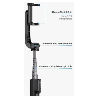 Селфи-монопод UGREEN Selfie Stick Black LP508 фото №4